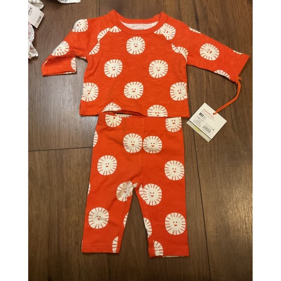 christian robinson orange smiling sun outfit 2 piece set nwt 0-3 months - Picture 3 of 3